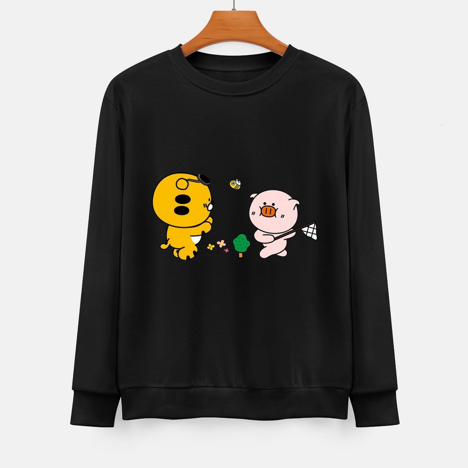 Front Patterned Long Sleeve TopClean EverydayFit